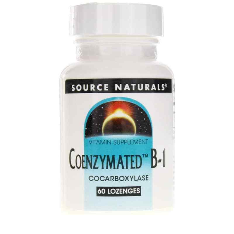 Coenzymated B-1 As Cocarboxylase, Source Naturals